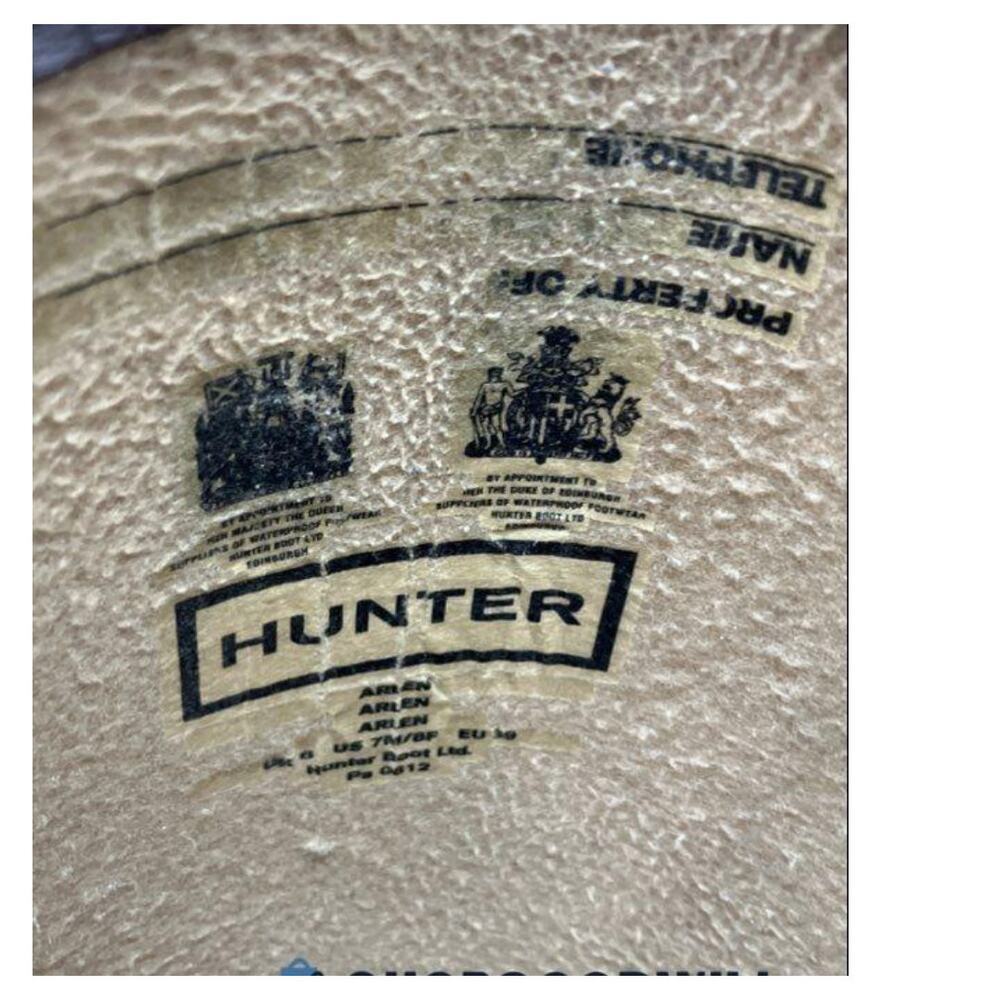 Vintage Hunter Original Tall Boots Women’s Size 7 | Discontinued Olive Green - Picture 3 of 6